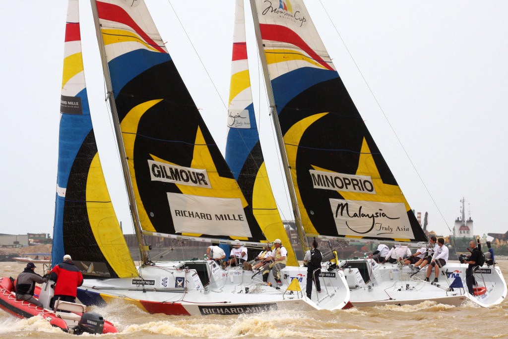 Peter Gilmour v Minoprio. Gilmour went on to win the the Monsoon Cup 2008 © Sail-World.com /AUS http://www.sail-world.com